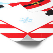 Santa's Niceリスト証明書ポスタパーソナライズされたー ポスター (角)