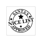 Santas Nice List Approved Christmas ラバースタンプ (インプリント)