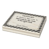 Santa's Nice List Certificate Wood Art Stamp ラバースタンプ (スタンプ)