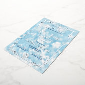 Santa's Nice List Foil Certificate Foil Invitation 箔招待状 (回転した状態)