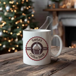 Santa's North Pole Coffee Shop Christmas Mug コーヒーマグカップ