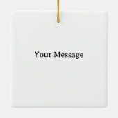 Santa's North Pole Holiday Golfing Fun  セラミックオーナメント (裏面)