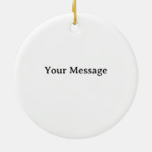 Santa's North Pole Holiday Golfing Fun  セラミックオーナメント (裏面)