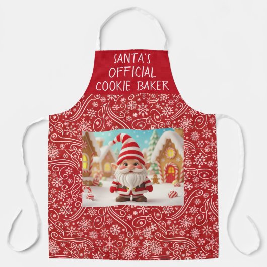 Santa's Official Cookie baker エプロン (正面)