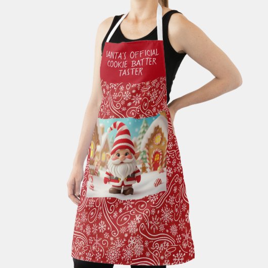 Santa's Official Cookie batter taster エプロン (インサイチュ)