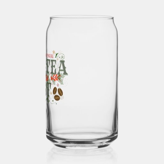 Santa's Official Not-Tea List Frosted Christmas ガラス缶 (左)