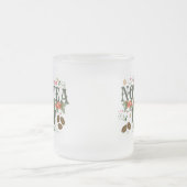 Santa's Official Not-Tea List Frosted Christmas フロストグラスマグカップ (中央)