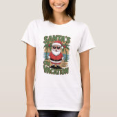 Santa's on vacation Christmas Tシャツ (正面)