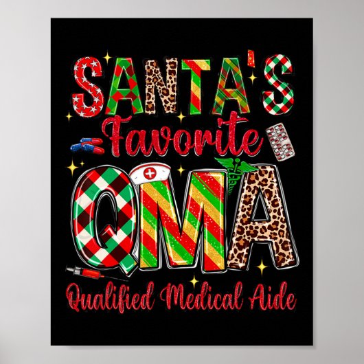 Santa's Qmaお気に入りののQualified Medicine Aide Chr ポスター (正面)