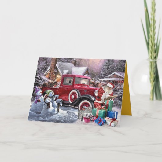Santa's Retro-Looking Truck シーズンカード (正面)