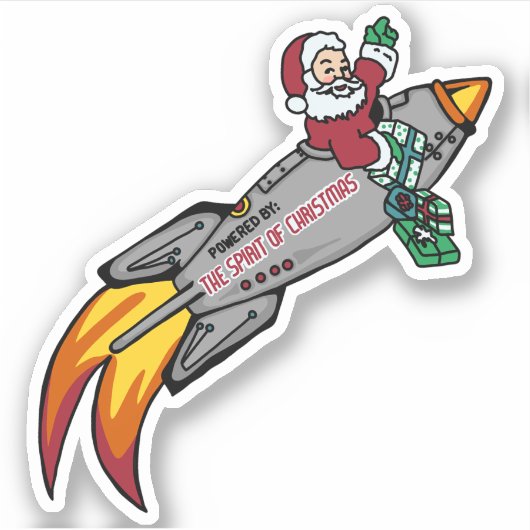 Santa's Rocket Ship シール (正面)