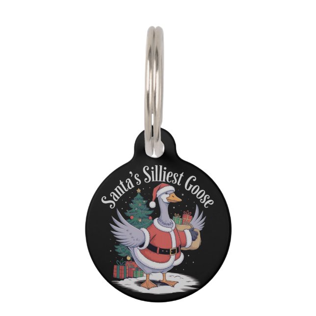 Santa's Silliest Goose A Tacky Christmas Tale ペット　ネームタグ (正面)
