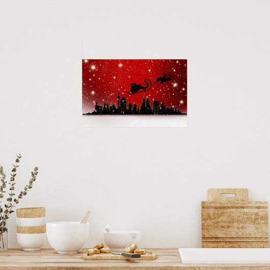 Santa's Sleigh ポスター (キッチン)