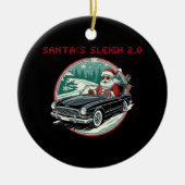 Santa's Sleigh 2.0 Ceramic Ornament セラミックオーナメント (正面)