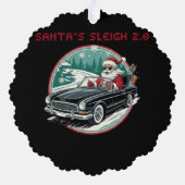 Santa's Sleigh 2.0 Paper Ornament オーナメントカード (裏面)