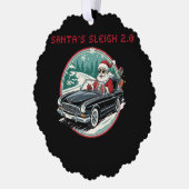 Santa's Sleigh 2.0 Paper Ornament オーナメントカード (左)