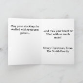 Santa's Sleigh Ride - Christmas Greeting Card シーズンカード (内部)