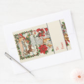 Santa's Sleigh Ride: Classic Holiday 長方形シール (封筒)