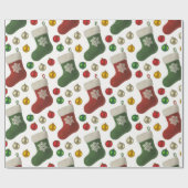 Santas Stocking ラッピングペーパー (フラット)