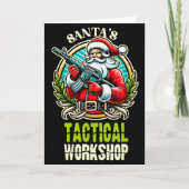 Santa's Tactical Workshop Santa Has Guns And Chris カード (正面)