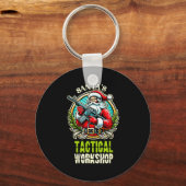 Santa's Tactical Workshop Santa Has Guns And Chris キーホルダー (正面)