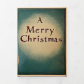 Santa's Vintage Greetings 三つ折りクリスマスカード (カバー)