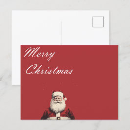 Santa's Vintage Greetings Postcard ポストカード