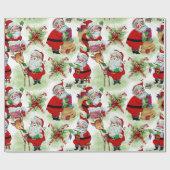 Santa's Vintage Workshop ラッピングペーパー (フラット)
