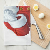 Santa's Watching Kitchen Christmas Towel キッチンタオル (四つ折り)