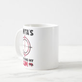 Santa's Watching My Aim - Boar Hog Hunting 1 コーヒーマグカップ (正面左)