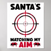 Santa's Watching My Aim - Boar Hog Hunting 1  ポスター (正面)