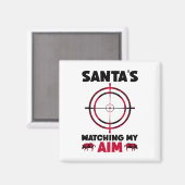 Santa's Watching My Aim - Boar Hog Hunting 1  マグネット (正面/裏面)