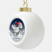 Santa's Wonderful Christmas Lamb セラミックボールオーナメント (右)