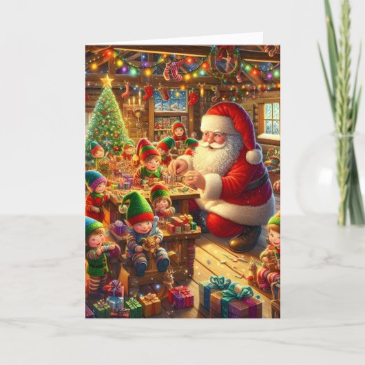 Santa's Workshop Christmas シーズンカード (正面)