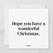 Santa's Workshop | Happy Holidays シーズンカード (裏面)