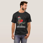 Santasaurus Funny Christmas Dinosaur Santa For Tod Tシャツ (正面フル)