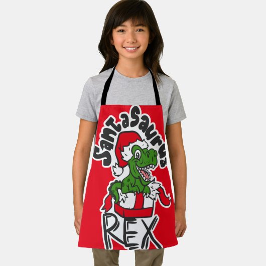 Santasaurus Rex エプロン (インサイチュ)