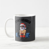 Santashred Funny Santa Meme Xmas Gym Bodybuilding  コーヒーマグカップ (左)