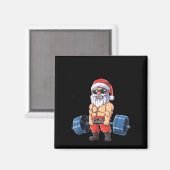 Santashred Funny Santa Meme Xmas Gym Bodybuilding  マグネット (正面/裏面)