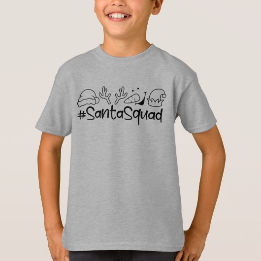 #SantaSquad クリスマス Tシャツ (正面)
