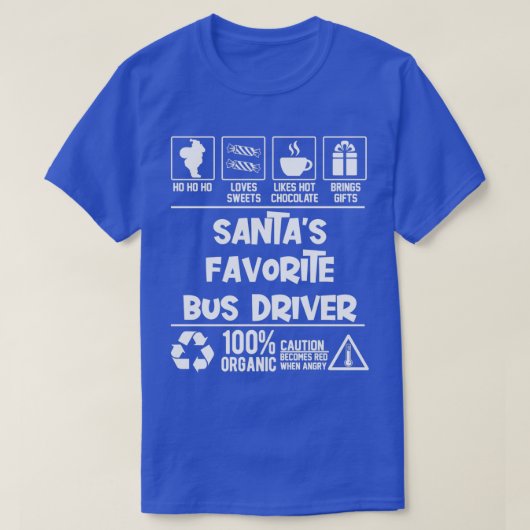 Santax27sバスドお気に入りのライバークリスマスホーHO Tシャツ (デザイン正面)
