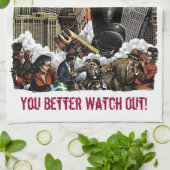 Santazillaタオル キッチンタオル (折り畳み)