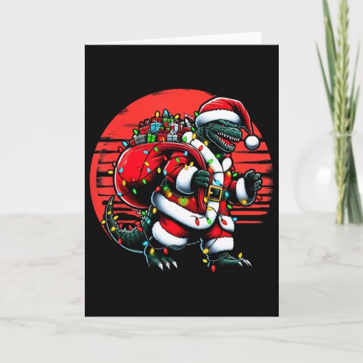 Santazilla Christmas Shirt Japanese Monster Kaiju  カード (正面)