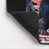 Santazilla Japanese Monster Kaiju Dinosaur Christm マウスパッド (コーナー)