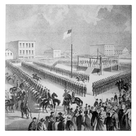 Santeeスー族の反乱、Mankato、ミネソタ、186 タイル (正面)