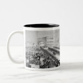 Santeeスー族の反乱、Mankato、ミネソタ、186 ツートーンマグカップ (左)