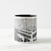 Santeeスー族の反乱、Mankato、ミネソタ、186 ツートーンマグカップ (中央)