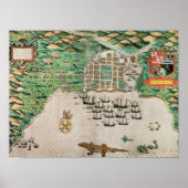 Santiago, Cape Verde, 1589 ポスター (正面)