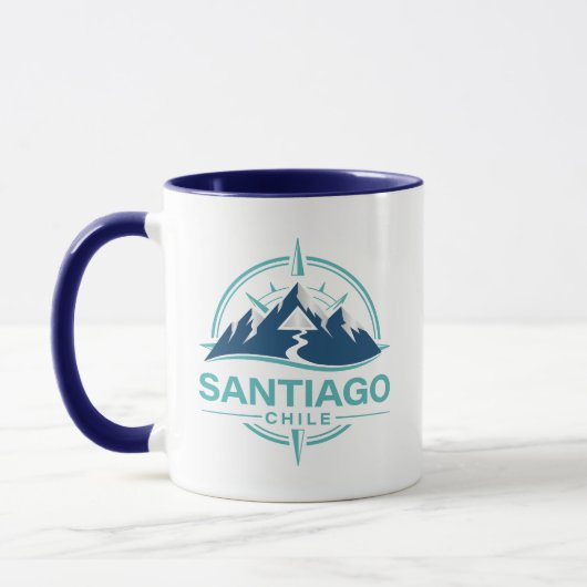 Santiago Chile South America マグカップ (左)