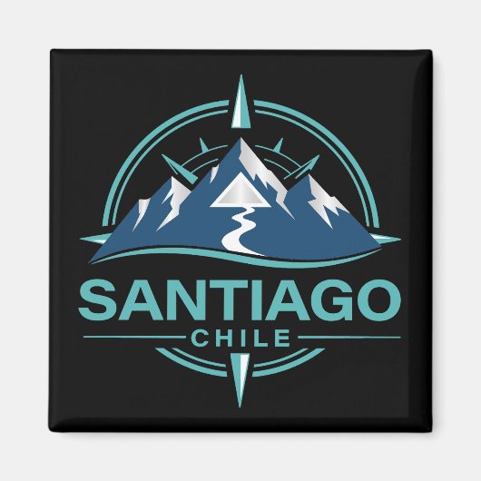 Santiago Chile South America マグネット (正面)